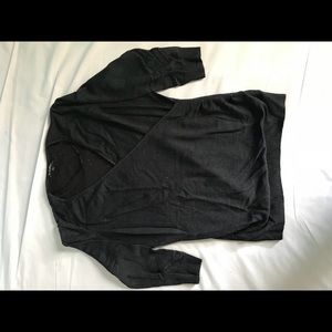 V neck wrap type sweater